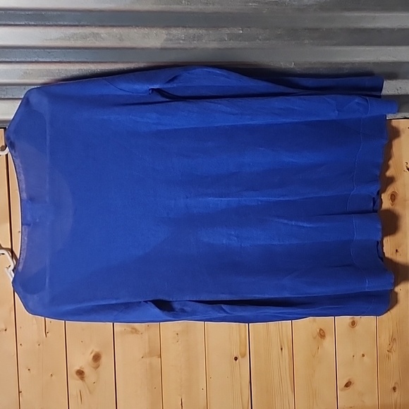 Women's Blue Long Sleeve Top - Picture 6 of 7